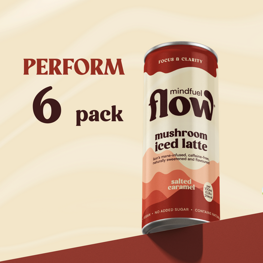Mindfuel Flow PERFORM – Lion’s Mane mushroom latte for focus and clarity