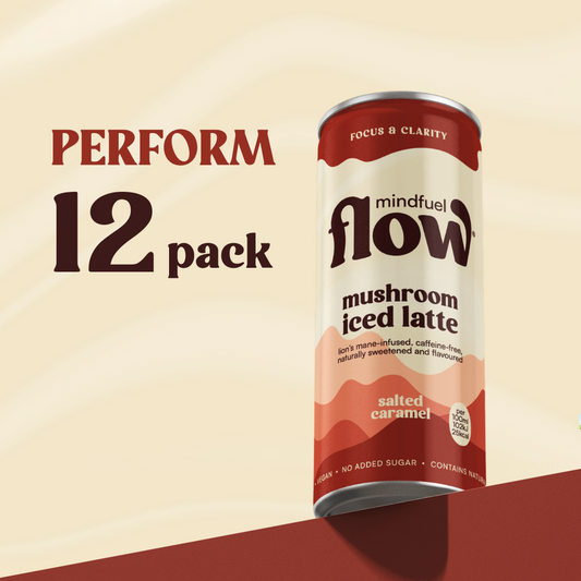 Mindfuel Flow PERFORM – Lion’s Mane mushroom latte for focus and clarity