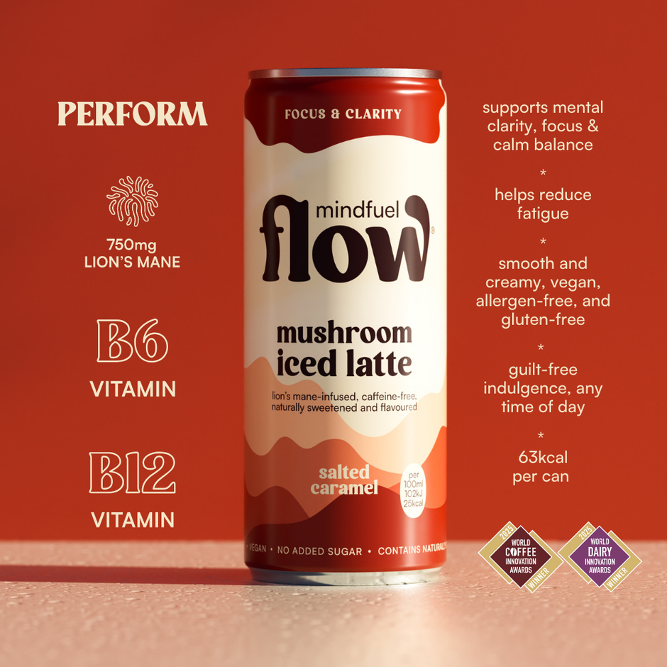 Mindfuel Flow® | Nootropic Mushroom Latte I Vegan I Caffeine‑Free ...