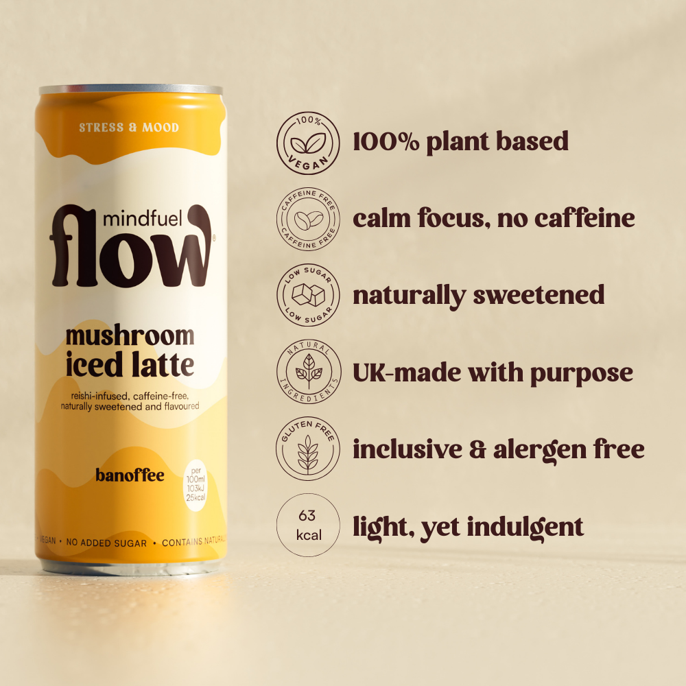 Mindfuel Flow® | Nootropic Mushroom Latte I Vegan I Caffeine‑Free ...